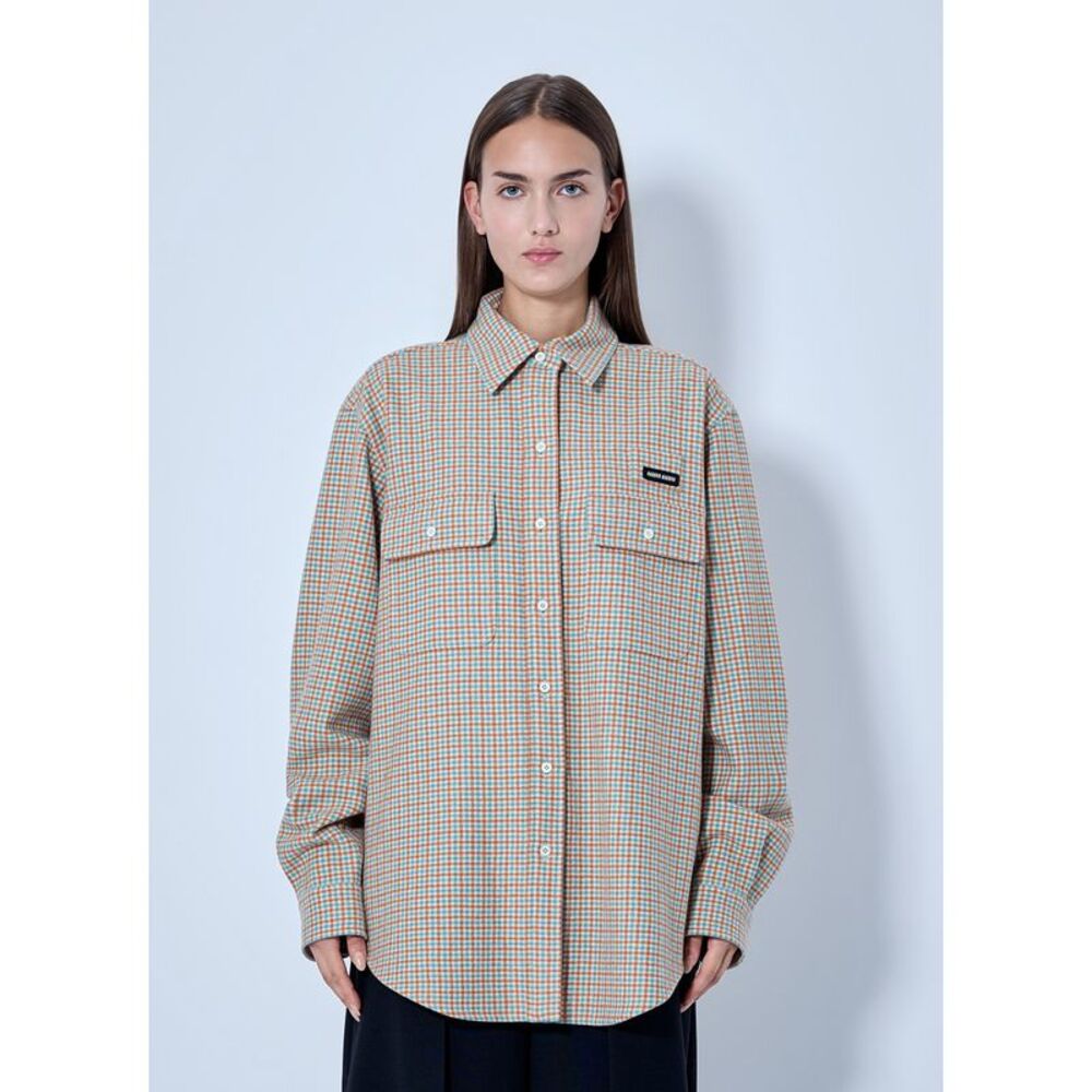 Miu Miu Women Checked Cotton Shirt